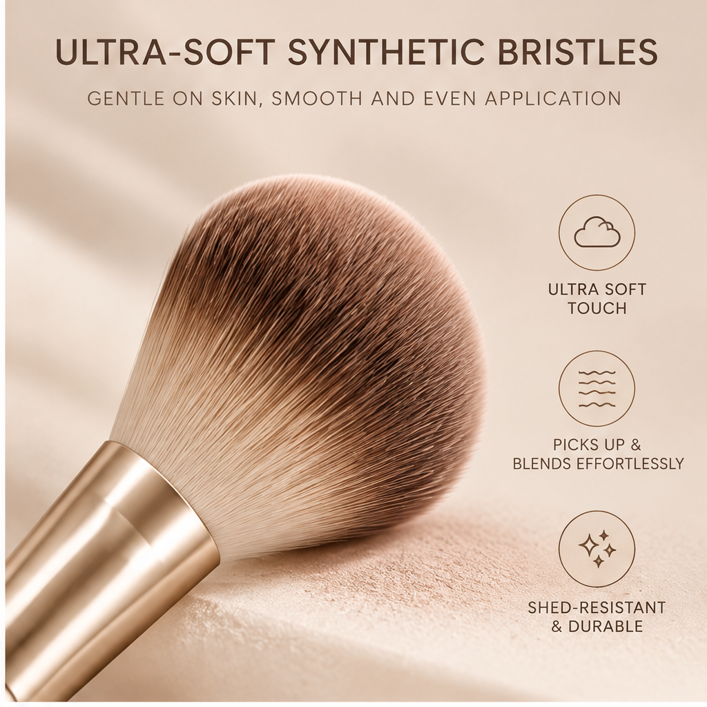 KIVELLAY 8-Piece Essential Makeup Brush Set