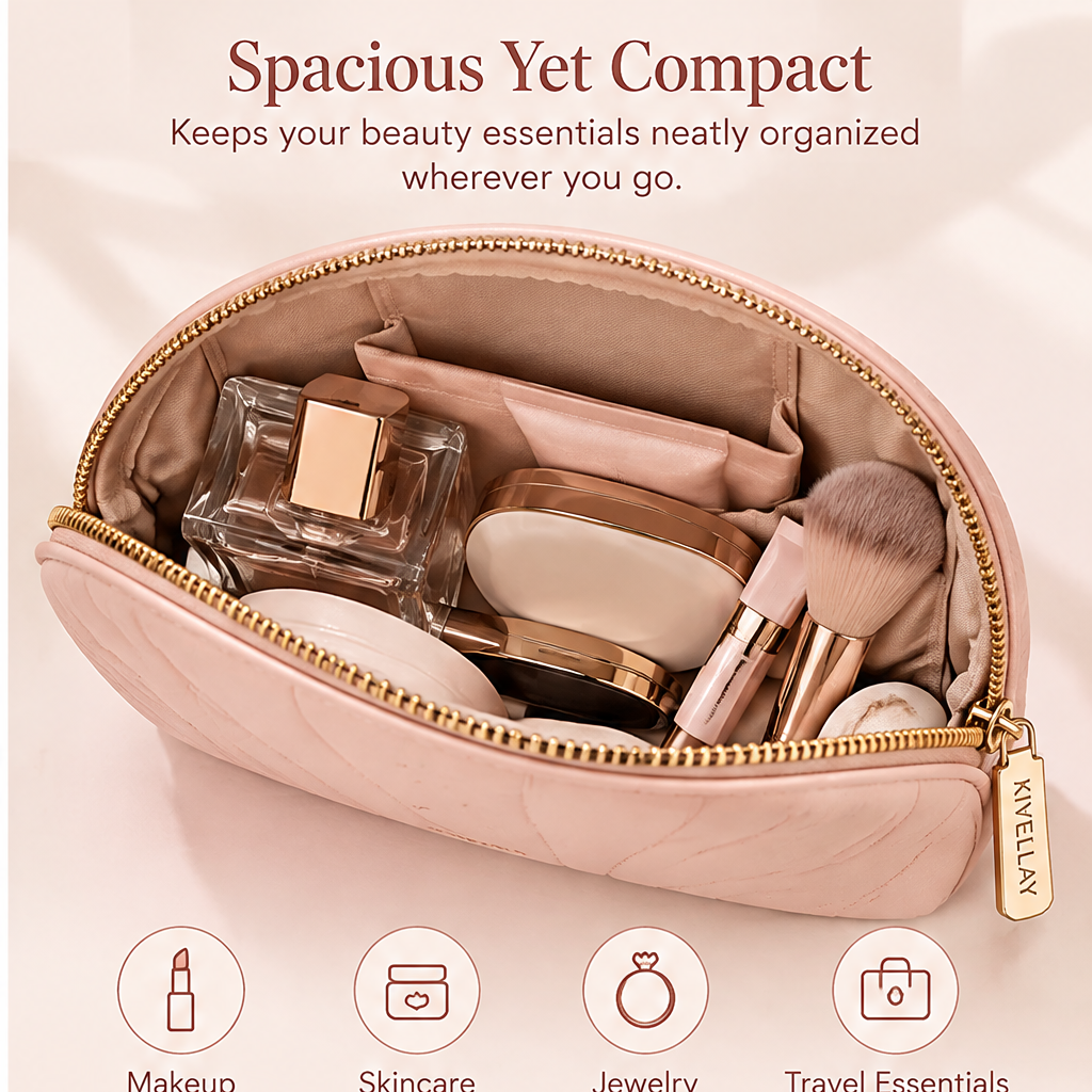 KIVELLAY Travel Jewelry Organizer Case