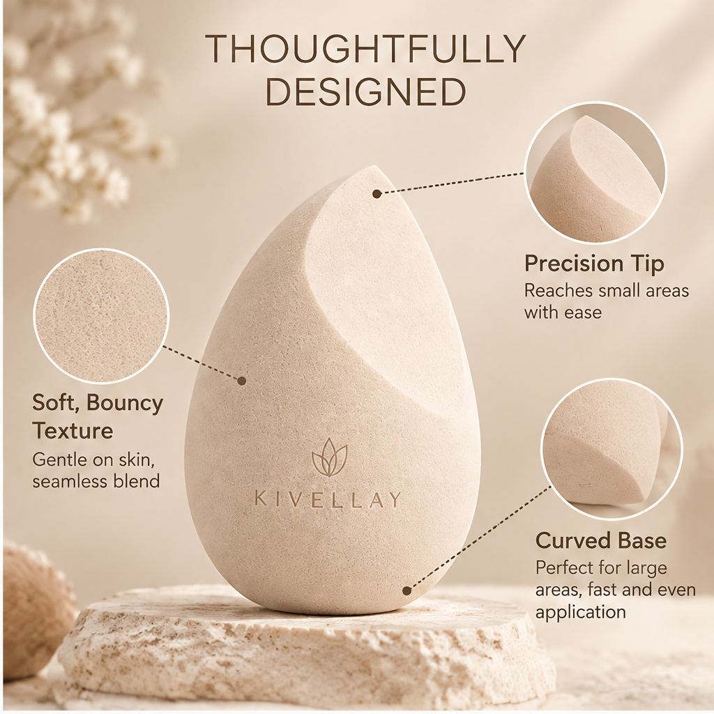 KIVELLAY Precision Makeup Sponge