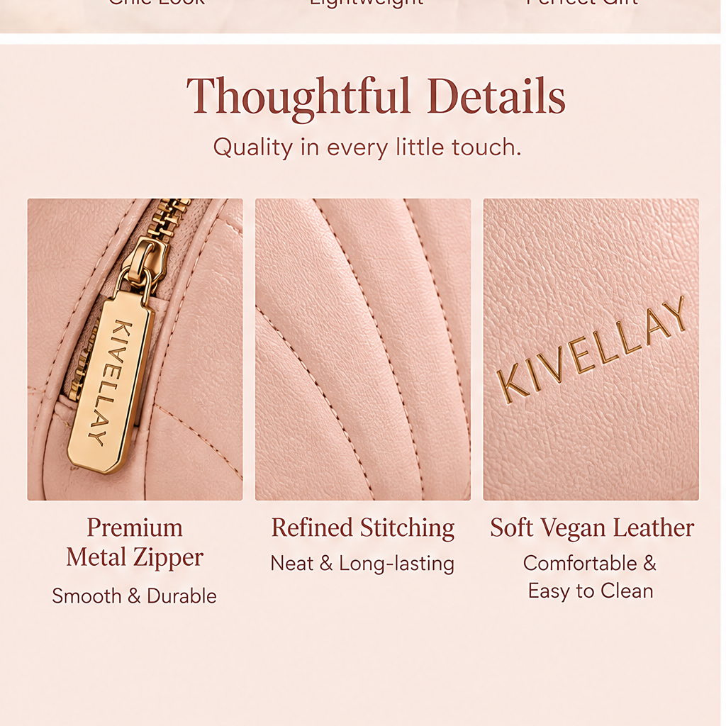 KIVELLAY Travel Jewelry Organizer Case