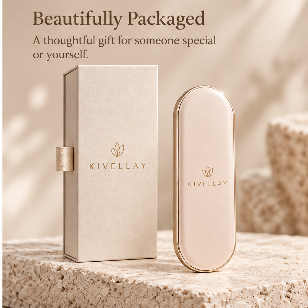 KIVELLAY Dual-Sided 1X & 3X Compact Makeup Mirror