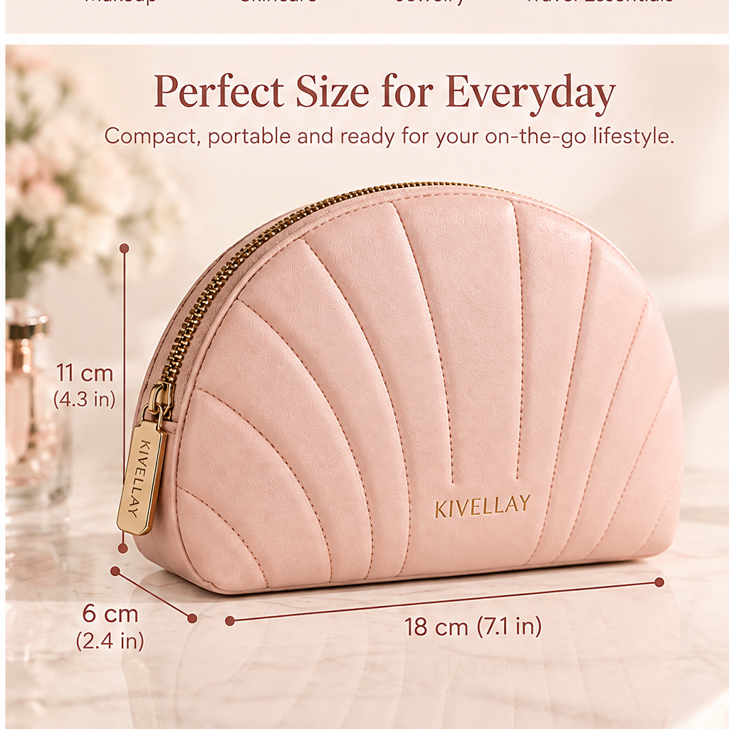KIVELLAY Travel Jewelry Organizer Case